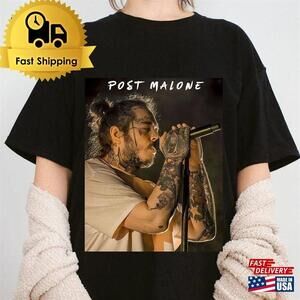 Post Malone Tee Posty Shirt Twelve Carat Europe Tour  Classic Unisex